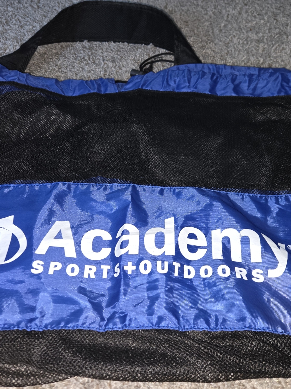 Academy Sports + Outdoors Blue and Black Mesh Tote Bag
